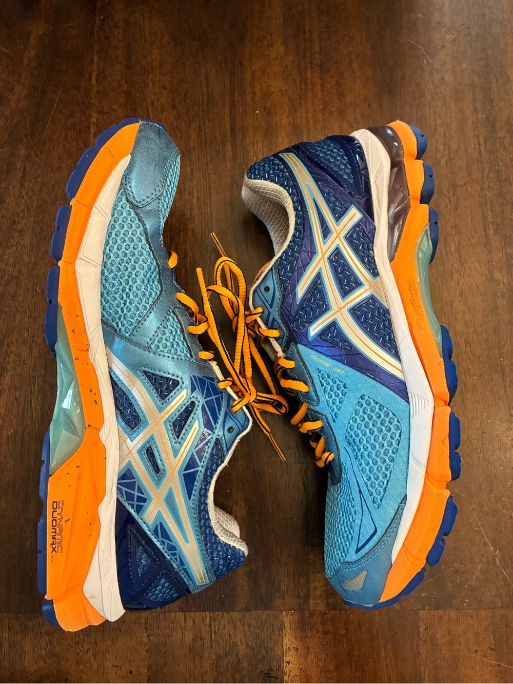 ASICS Women's GT-2000 3 Trail Running Shoe Women’s 10 Blue Orange Sneakers - Picture 3 of 6